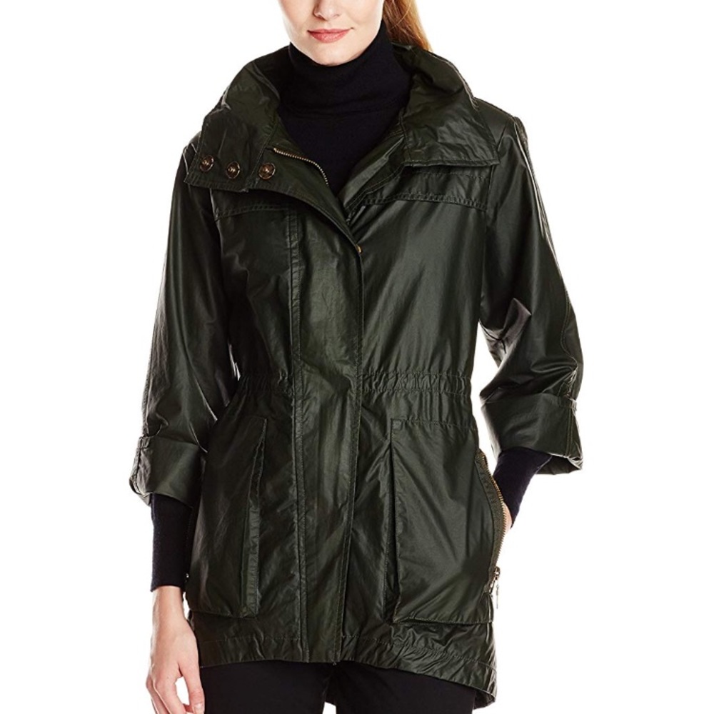 Anorak waxes cotton trench jacket Small NWT